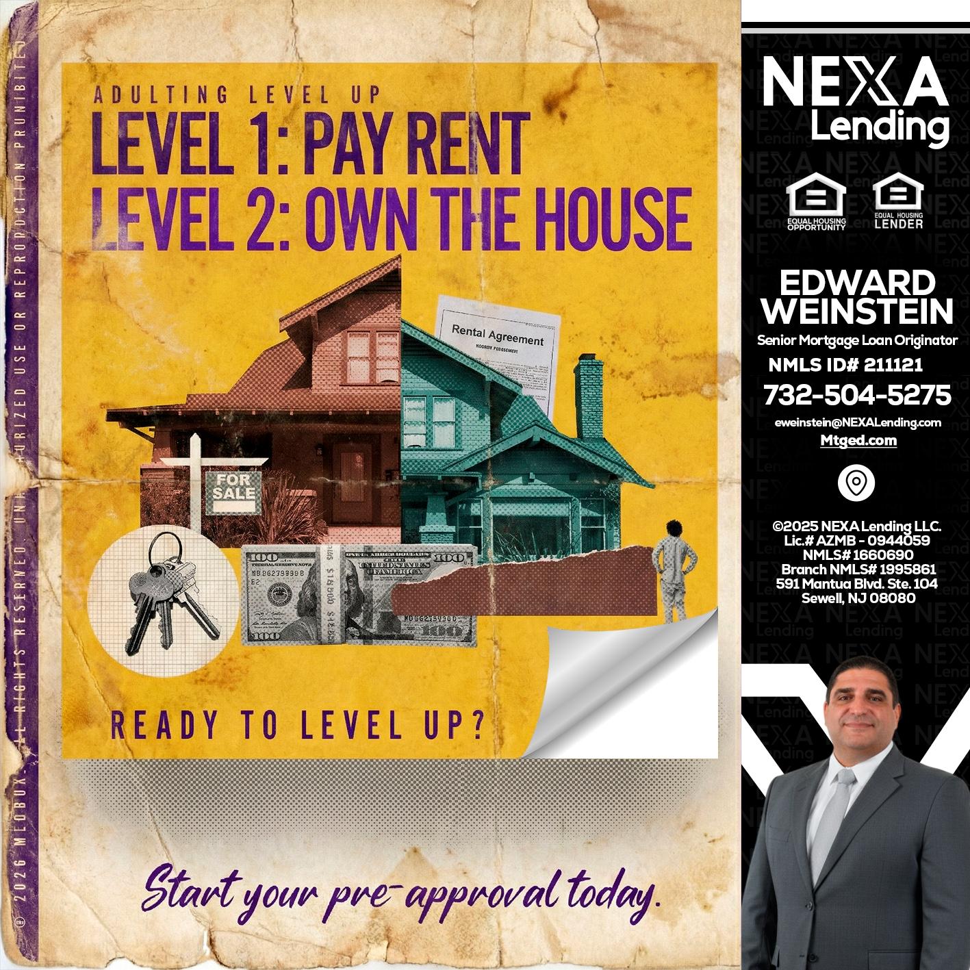 LEVEL 1 - Edward Weinstein -Senior Mortgage Loan Originator