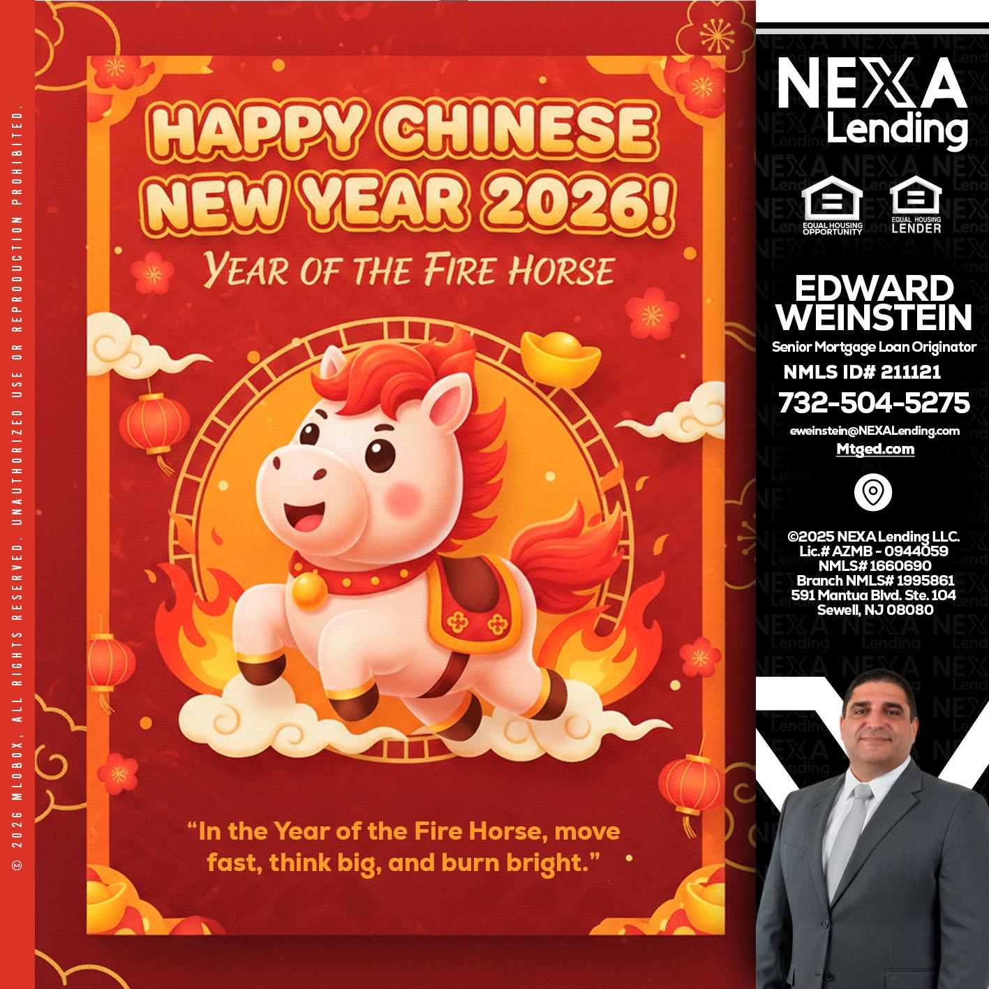 happy Chinese new year - Edward Weinstein -Senior Mortgage Loan Originator