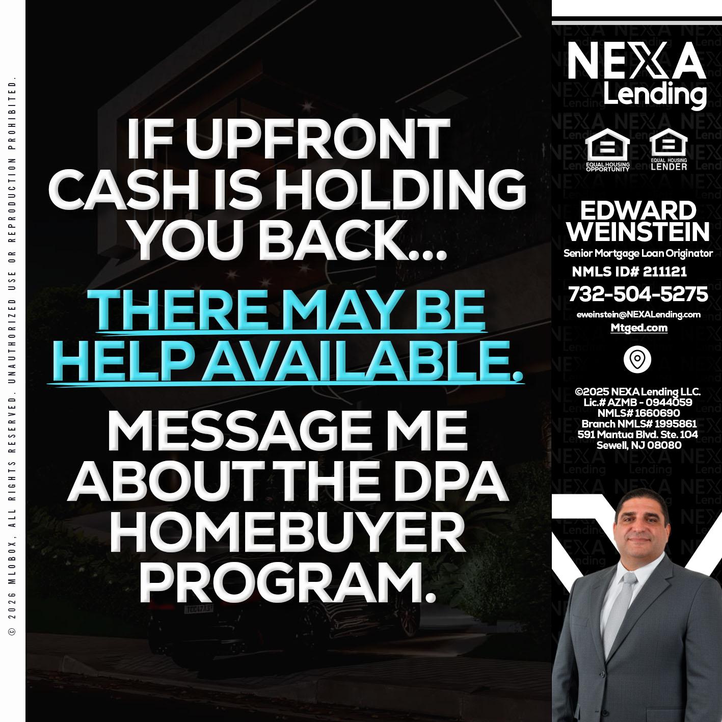 IF UPFRONT - Edward Weinstein -Senior Mortgage Loan Originator