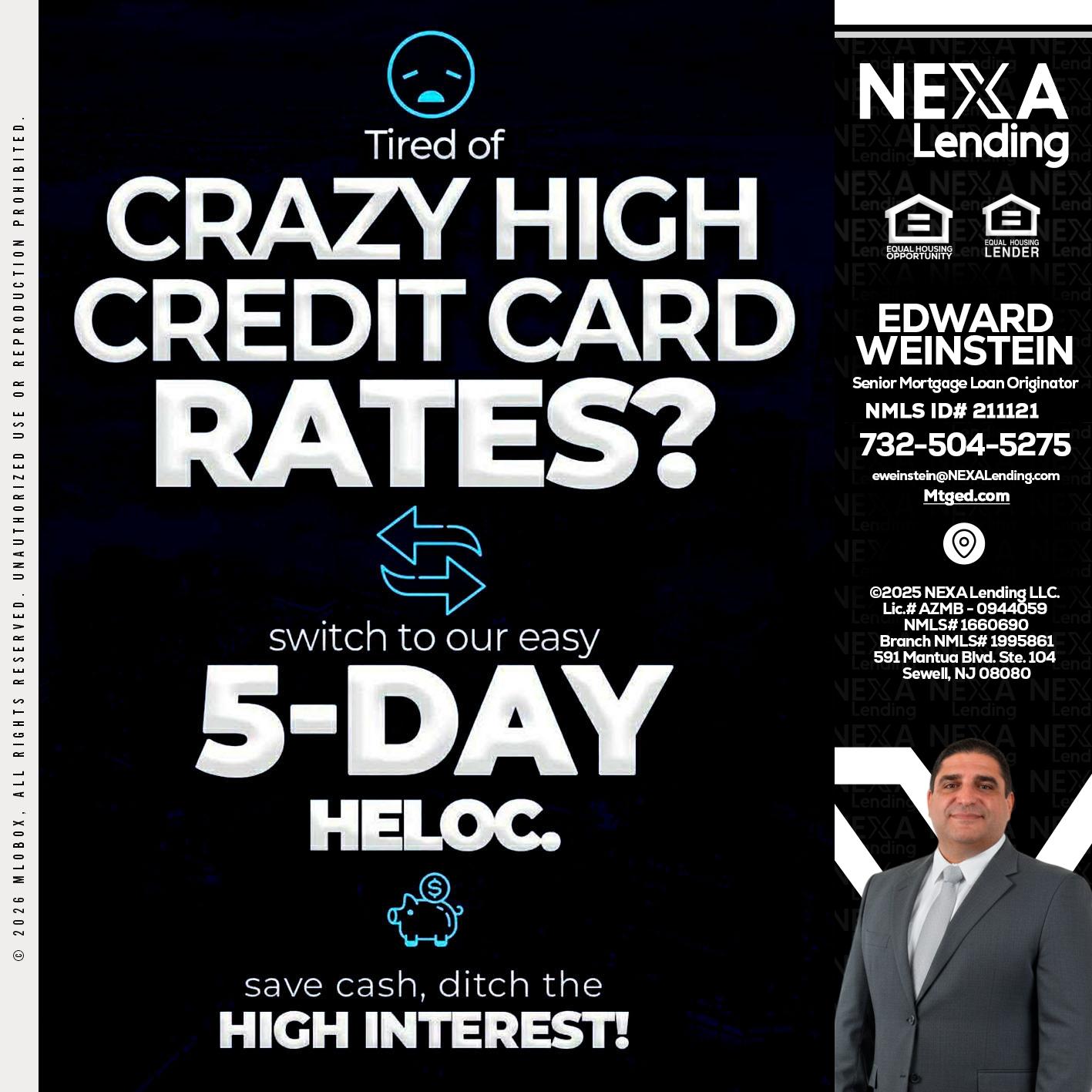 CRAZY HIGH - Edward Weinstein -Senior Mortgage Loan Originator