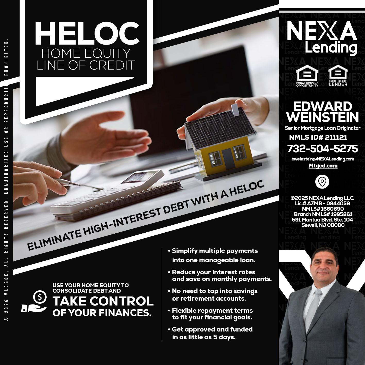 HELOC - Edward Weinstein -Senior Mortgage Loan Originator