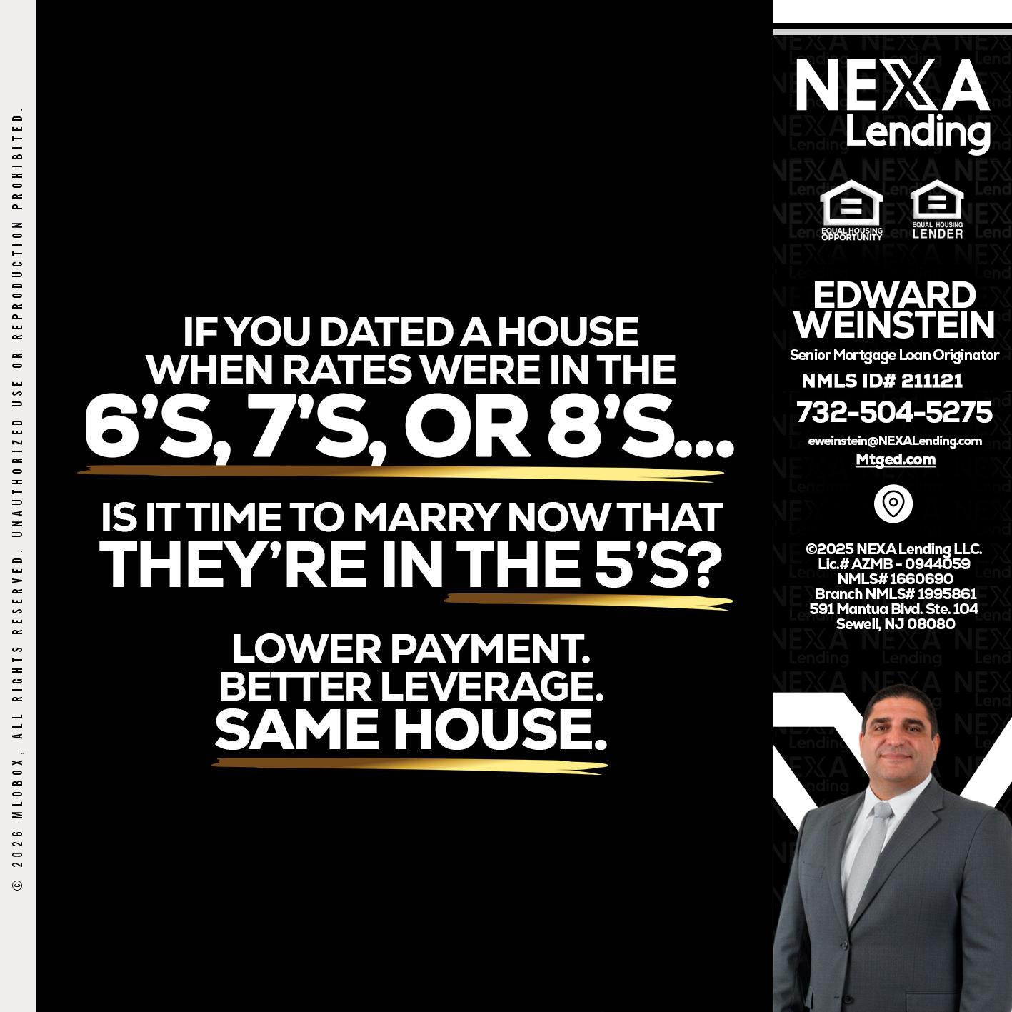 if you dated a house - Edward Weinstein -Senior Mortgage Loan Originator