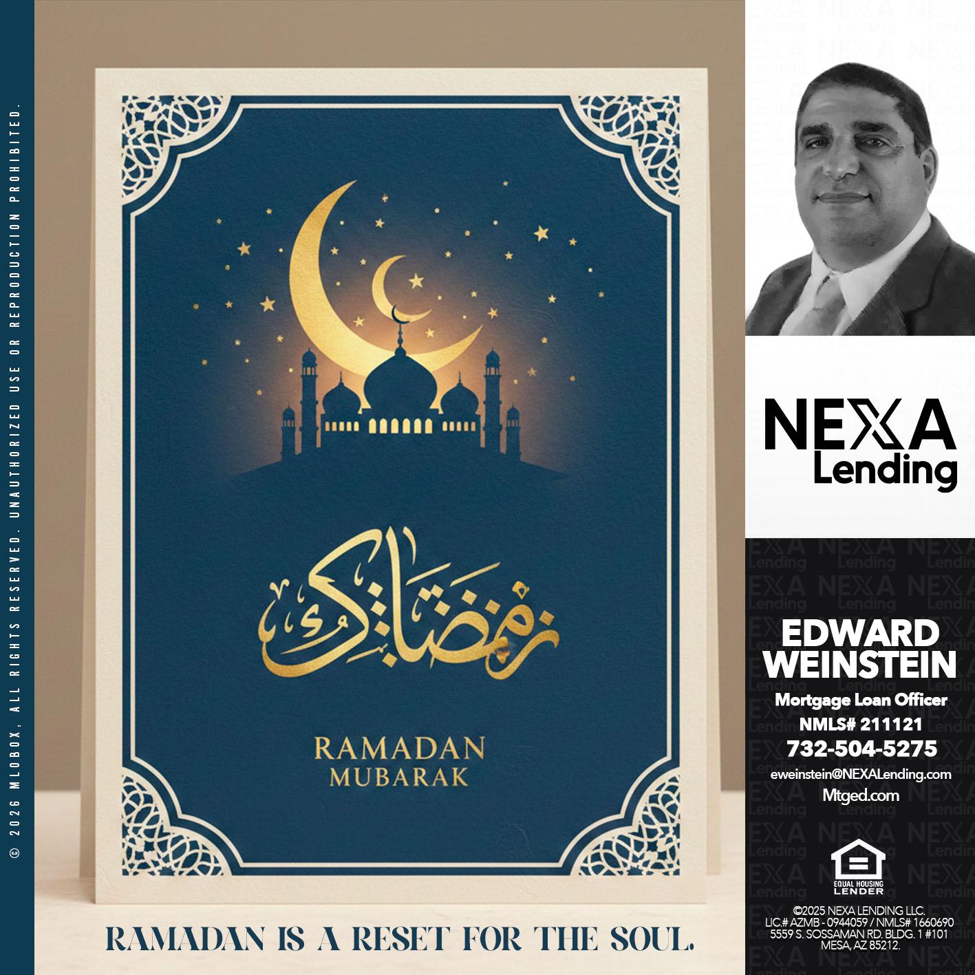 HAPPY RADAMAN - Edward Weinstein -Senior Mortgage Loan Originator