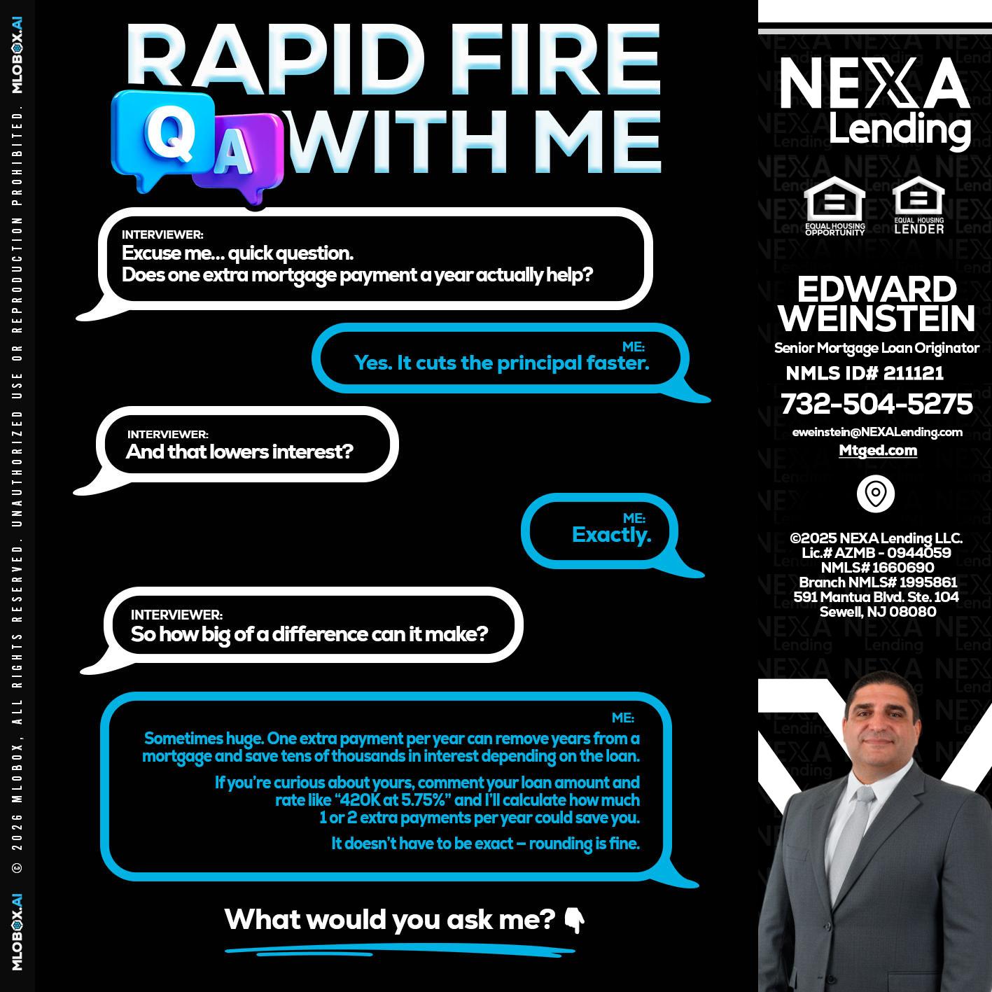 RAPID Q&A - Edward Weinstein -Senior Mortgage Loan Originator