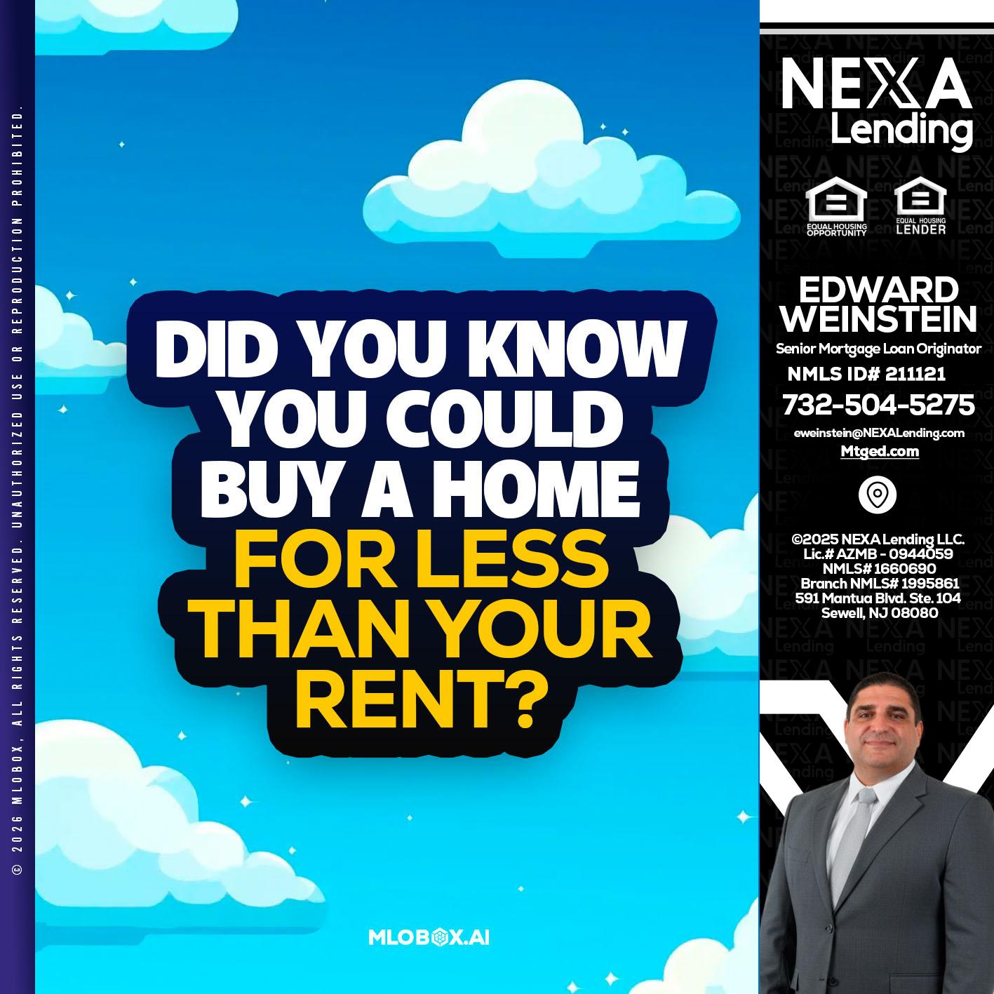 DID YOU KNOW - Edward Weinstein -Senior Mortgage Loan Originator