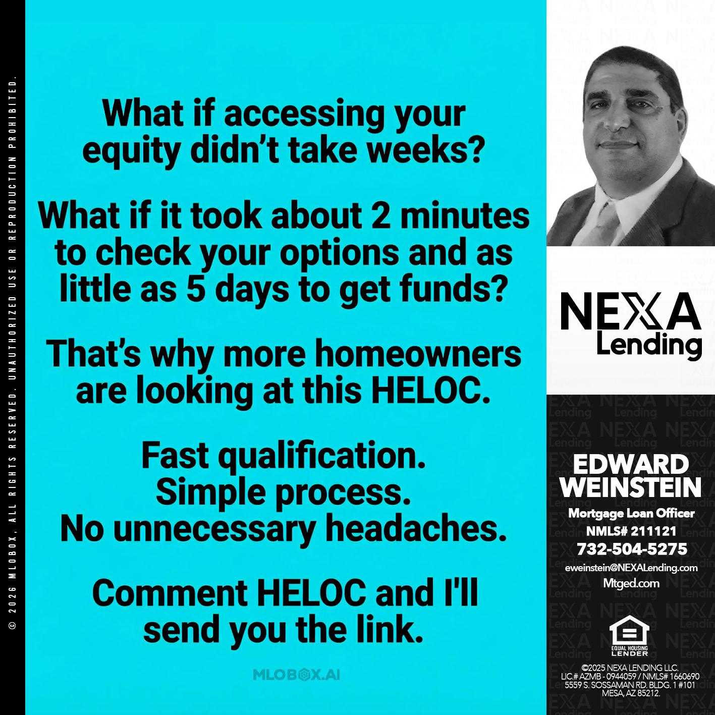 what if - Edward Weinstein -Senior Mortgage Loan Originator