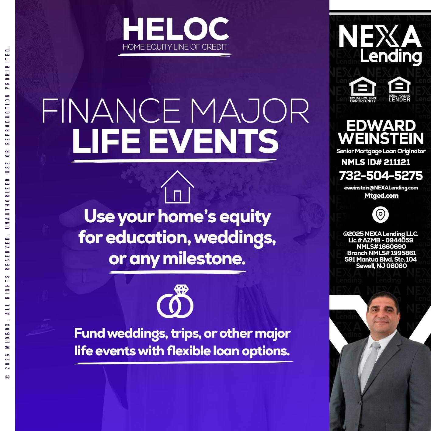 HELOC - Edward Weinstein -Senior Mortgage Loan Originator