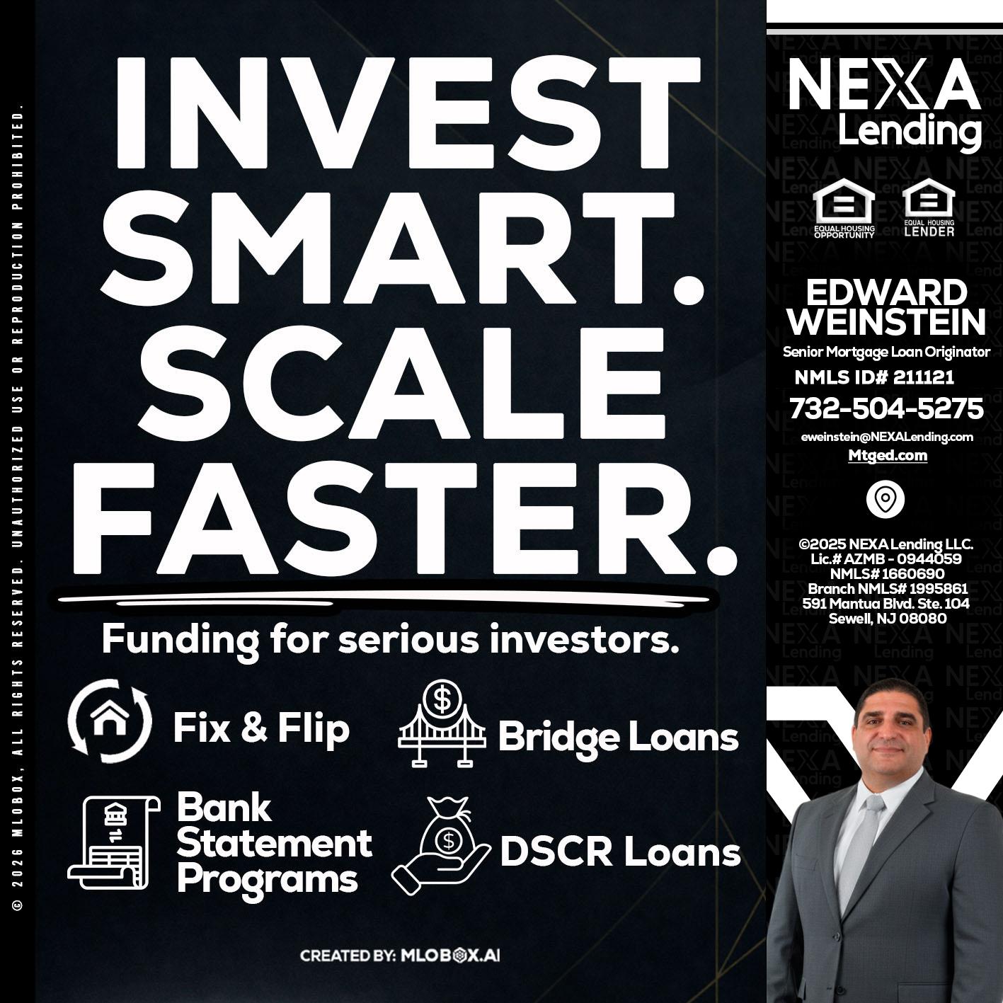 INVEST SMART - Edward Weinstein -Senior Mortgage Loan Originator