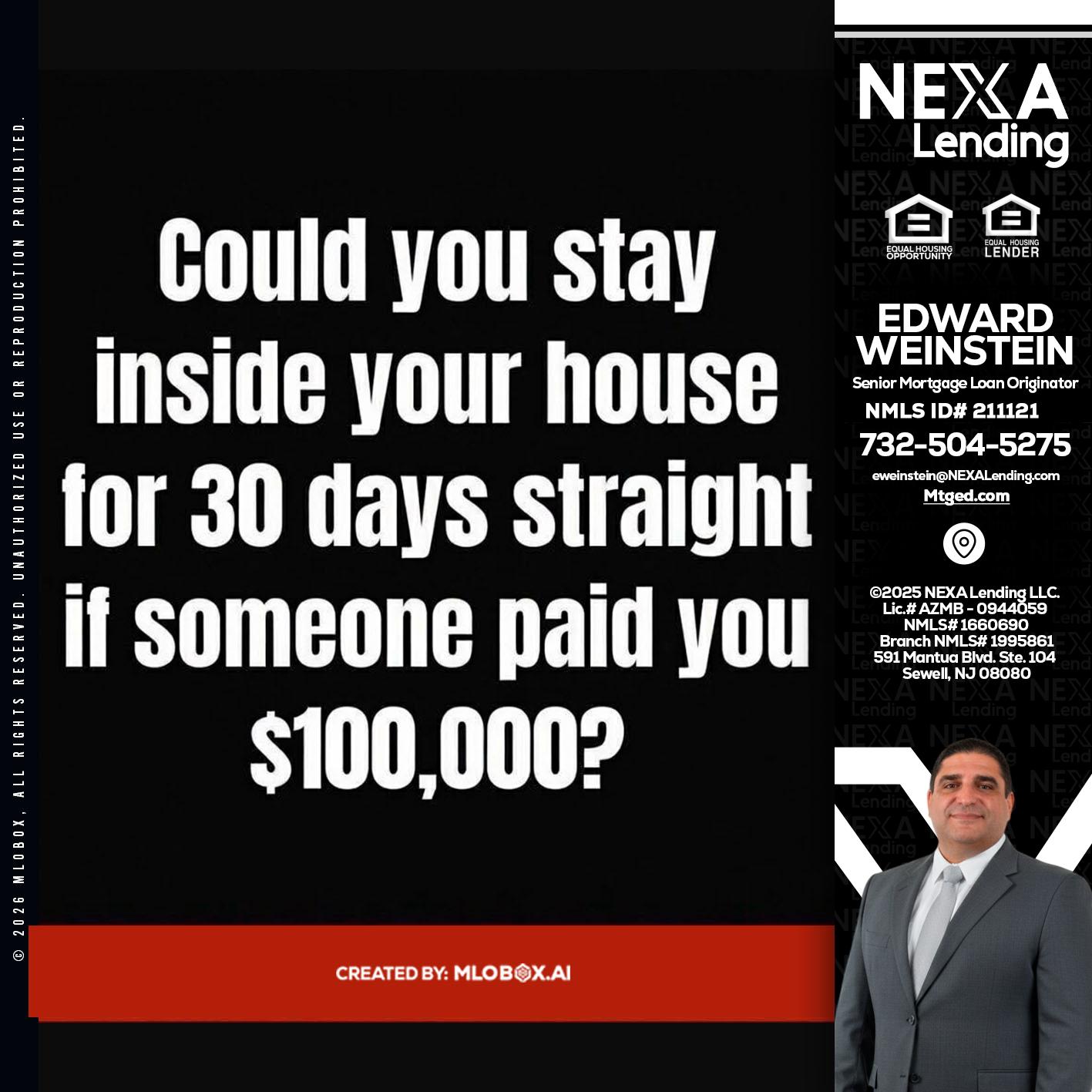 COULD YOU STAY - Edward Weinstein -Senior Mortgage Loan Originator