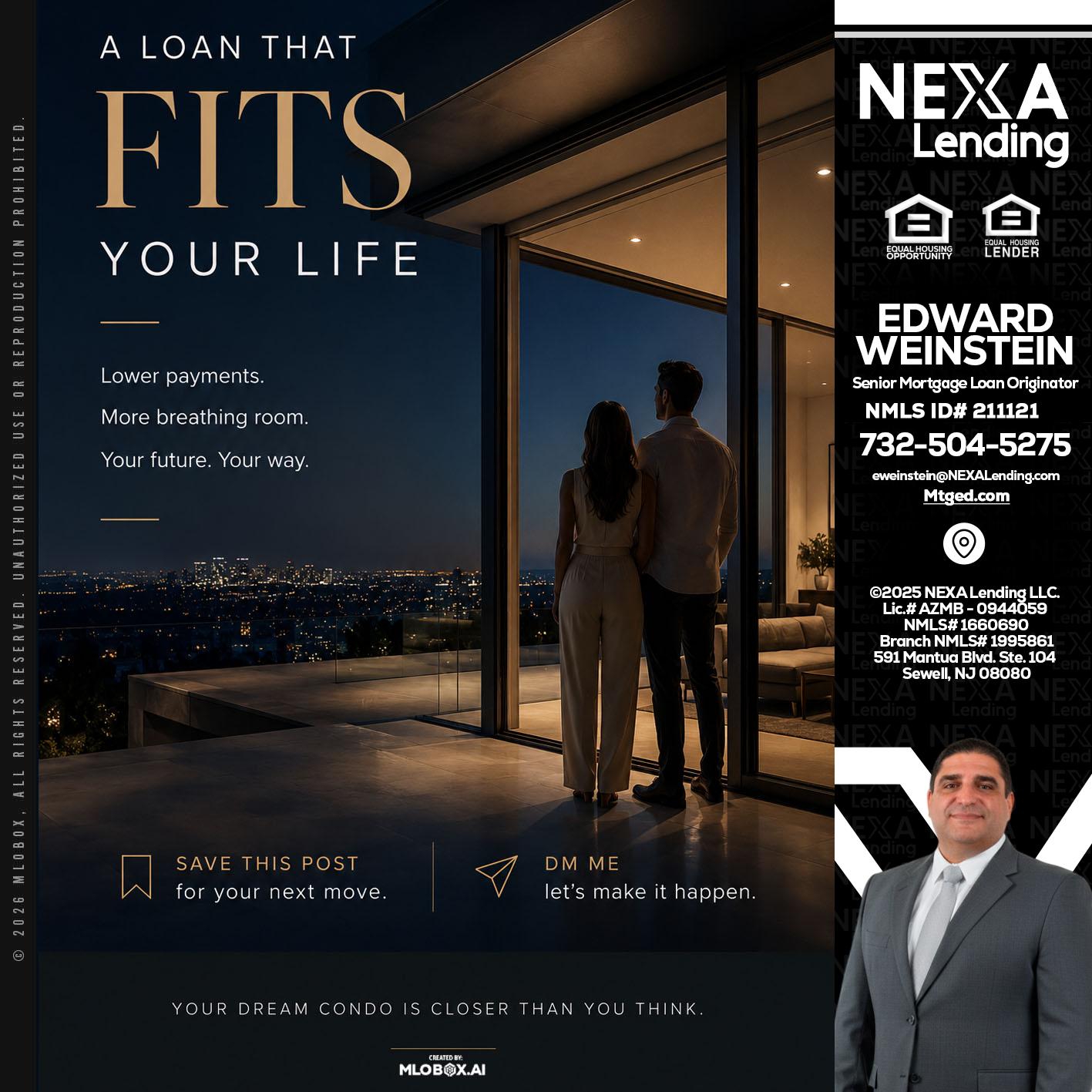 LOANS THAT FIT - Edward Weinstein -Senior Mortgage Loan Originator