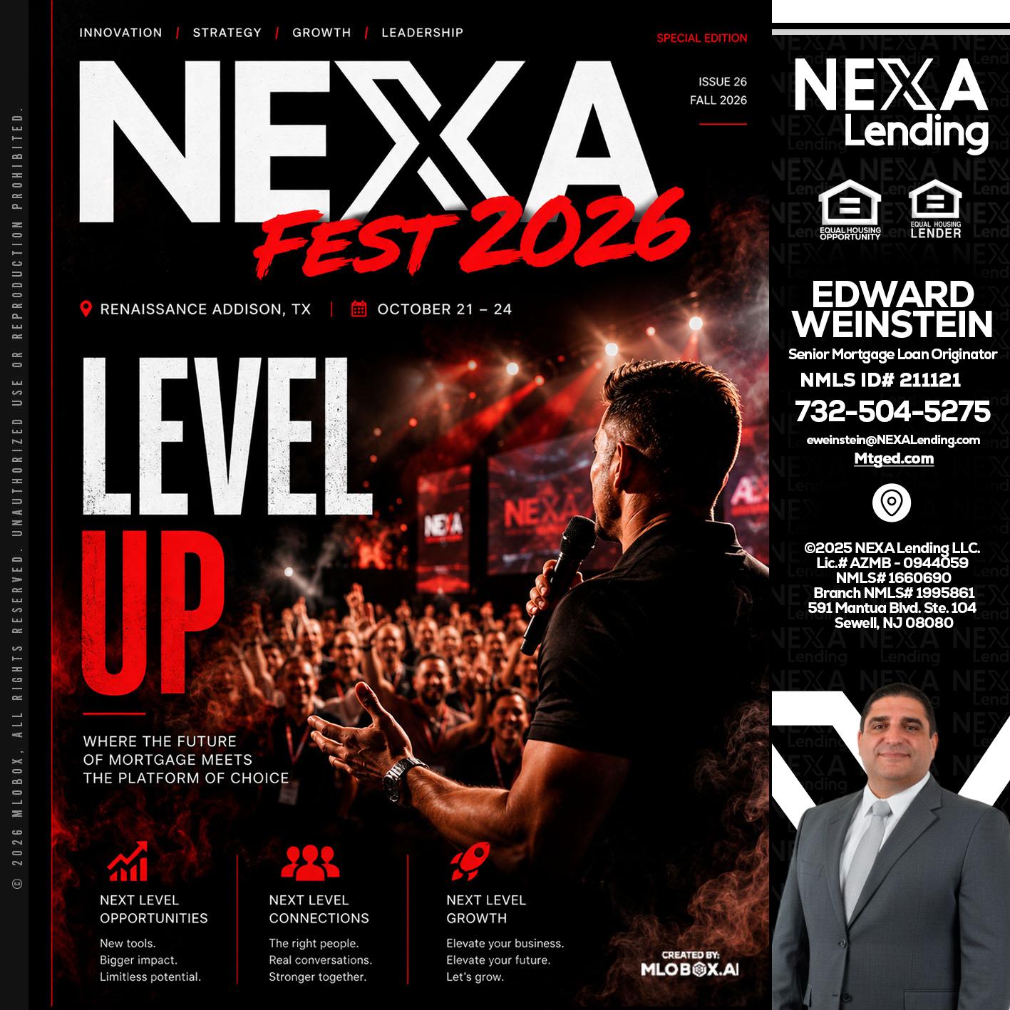 NEXA FEST 2026 - Edward Weinstein -Senior Mortgage Loan Originator