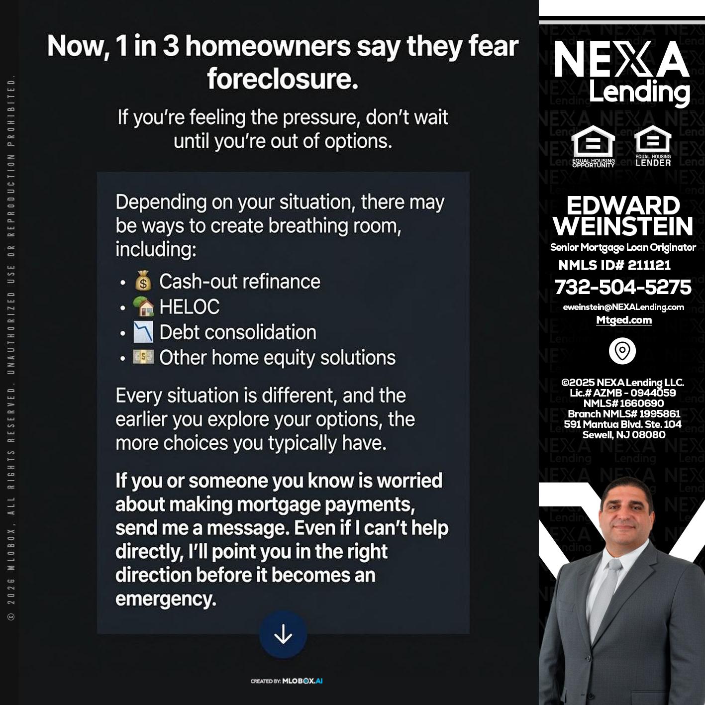 NOW - Edward Weinstein -Senior Mortgage Loan Originator