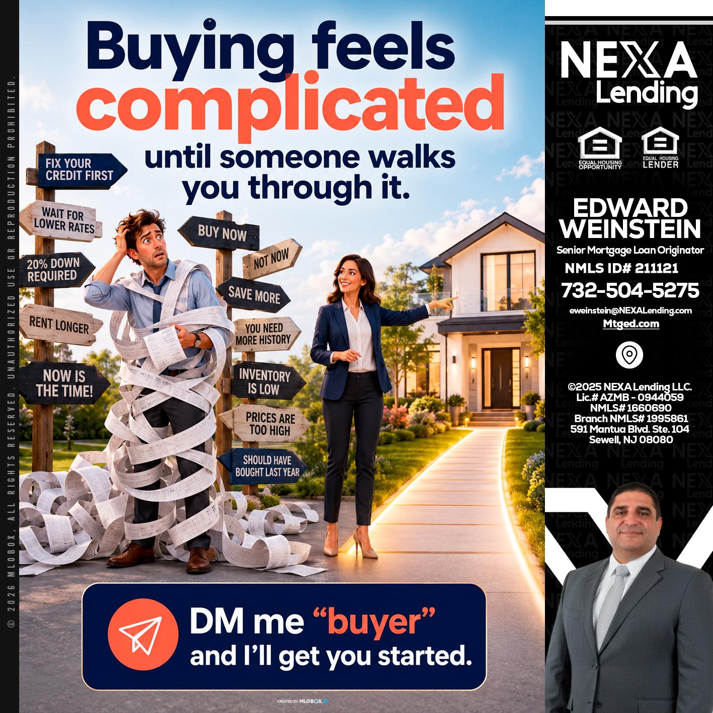 buying feels - Edward Weinstein -Senior Mortgage Loan Originator