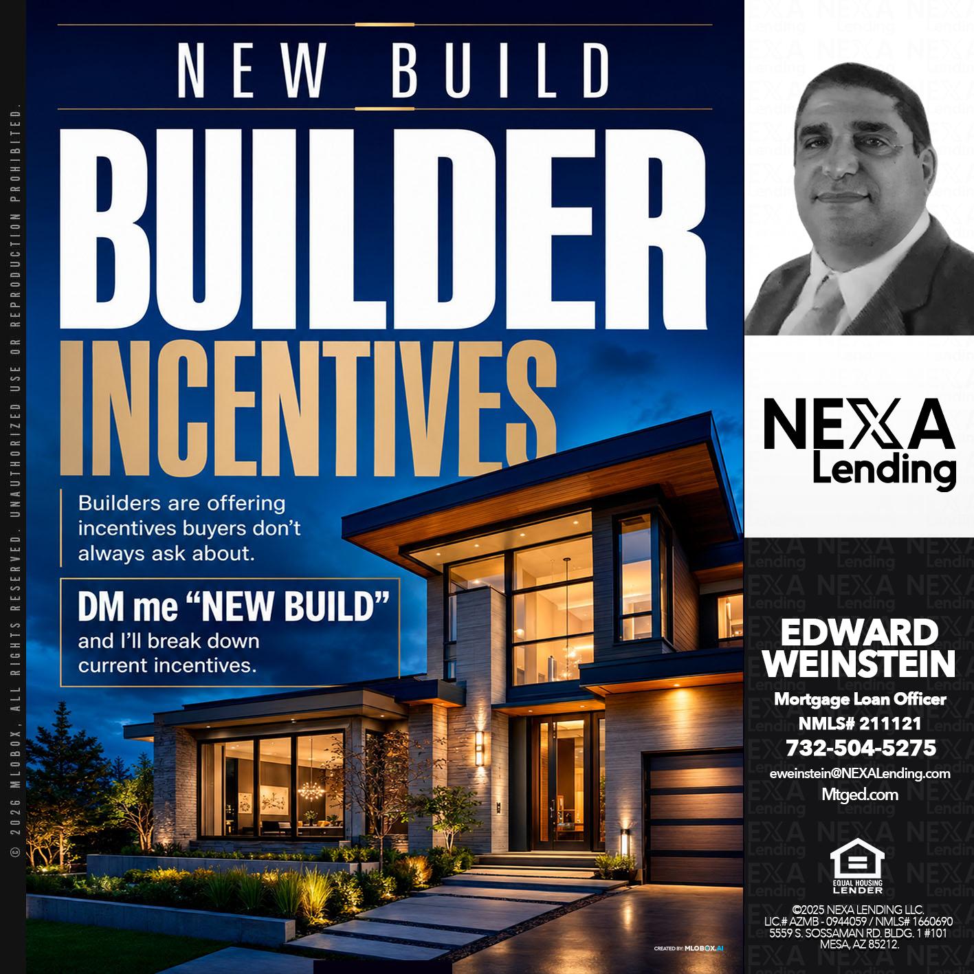 NEW BUILD - Edward Weinstein -Senior Mortgage Loan Originator